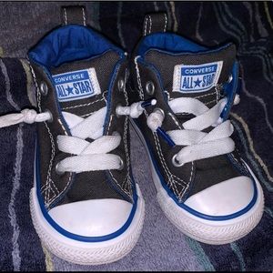 Toddler high top converse- size 5.
